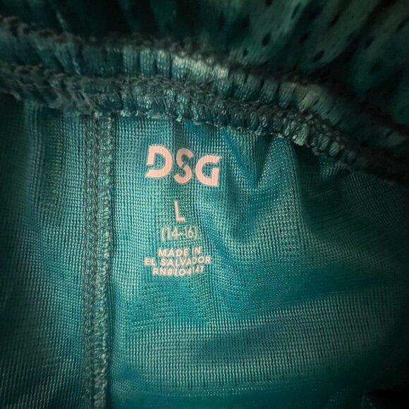 DSG Boy's  Basketball Shorts, Large, Tie-Dye Teal Mesh‎ - Picture 6 of 9
